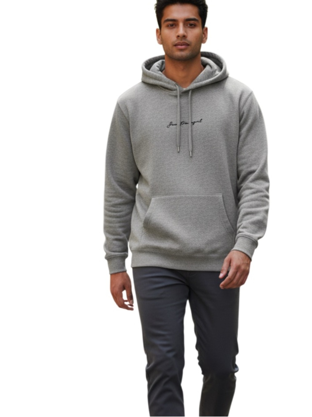 Seek Discomfort Men’s Grey Fleece Hoodie